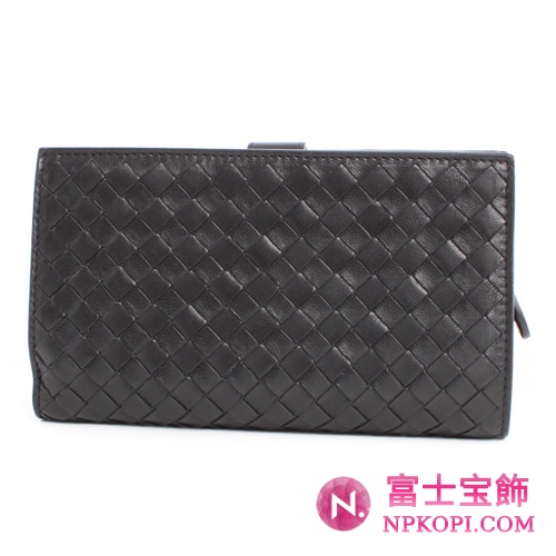 ボッテガヴェネタ シープスキン 長財布 ブラック 114074V001N1000 